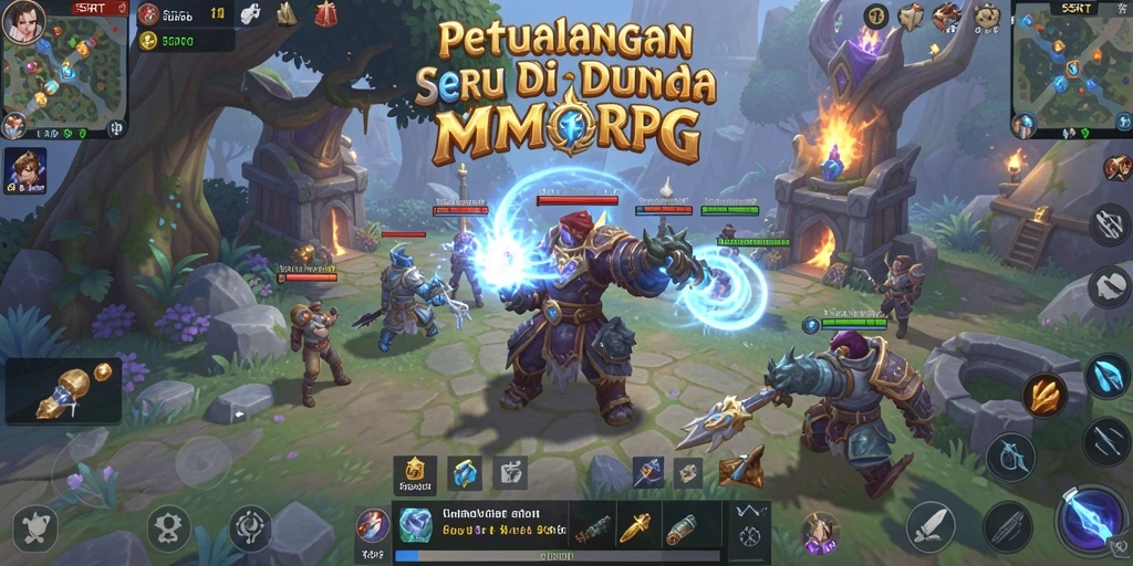 Gameplay seru 55RT dengan karakter RPG yang mendebarkan.