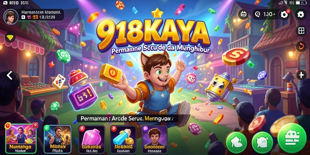 Screenshot gameplay menunjukkan aksi seru dalam permainan Arcade 918KAYA.