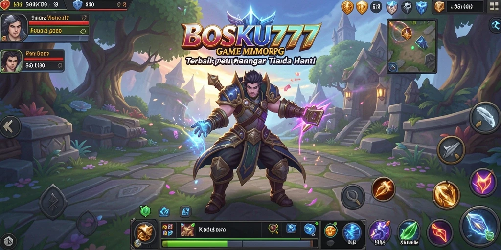 Tampilan gameplay mendebarkan dari game MMORPG BOSKU777 yang penuh aksi.