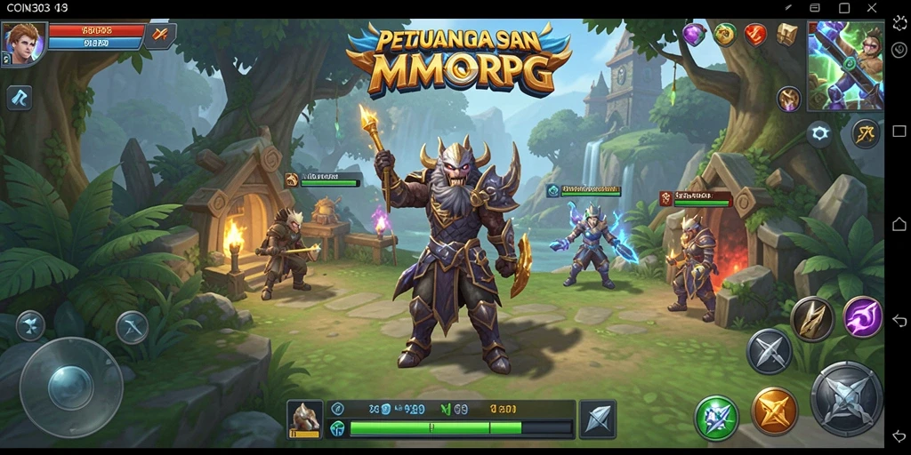 Screenshot COIN303 menampilkan aksi seru dalam permainan MMORPG.