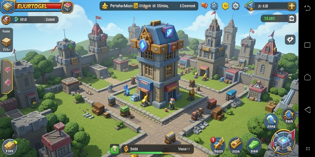 Tangkapan layar gameplay EUROTOGEL yang menunjukkan aksi Tower Defense yang mendebarkan.