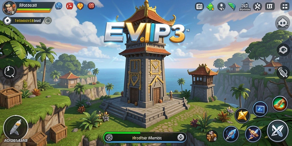 Gameplay seru dan menantang dari EVIP3 Tower Defense.