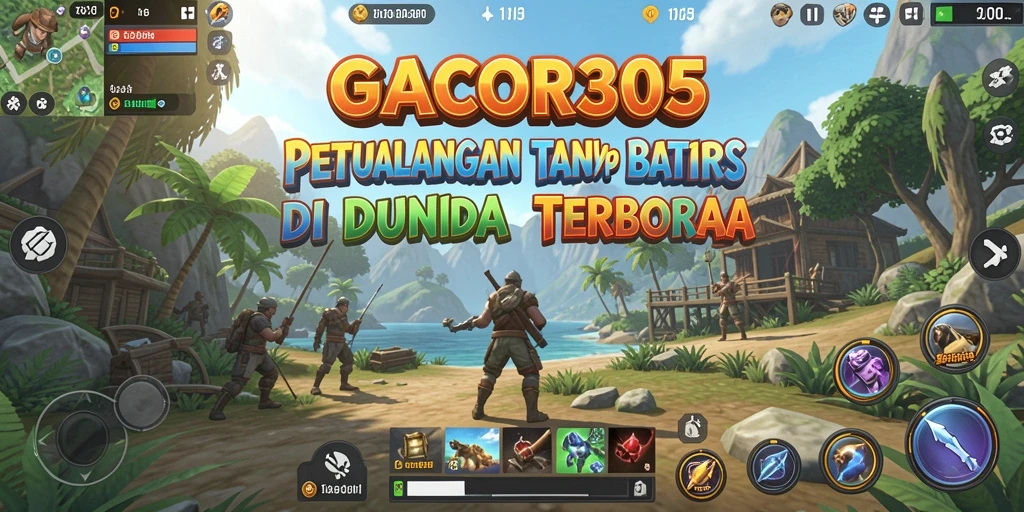 Tangkapan layar GACOR305 menampilkan petualangan seru di dunia terbuka yang luas.