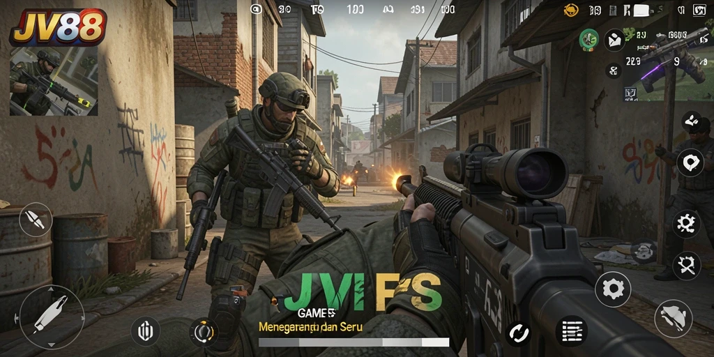 Gameplay seru dengan grafis memukau dalam JV88.