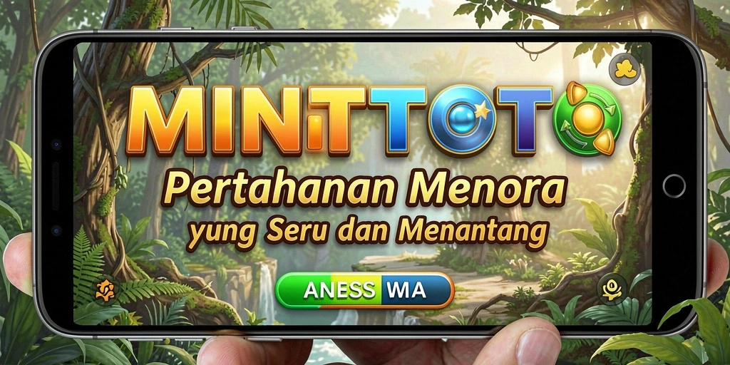 Tampilan gameplay <strong>MINITOTO</strong> yang menarik dalam pertahanan menara.