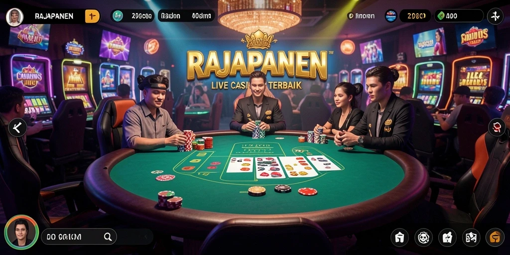 Tampilan gameplay seru di RAJAPANEN Live Casino.