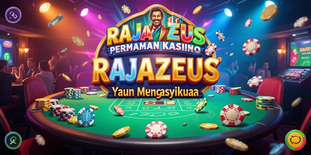 Tampilan gameplay menarik dari RAJAZEUS dengan berbagai permainan Kasino.