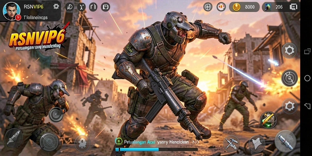 Tampilan gameplay menarik dari RSNVIP6 dengan aksi yang mendebarkan.