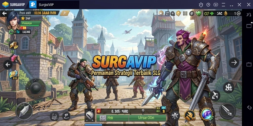 Tangkapan layar menampilkan aksi strategis dalam gameplay SLG.