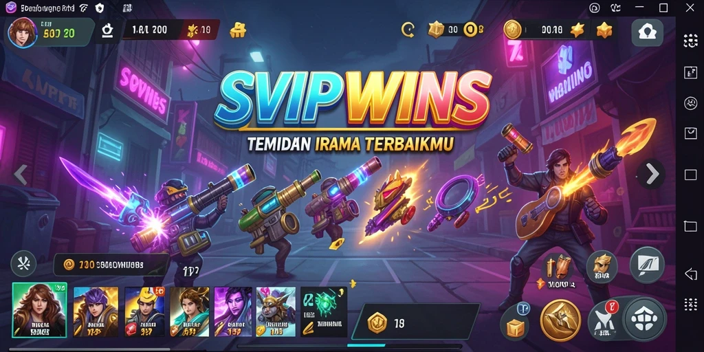 Tampilan gameplay interaktif SVIPWINS yang menawan.